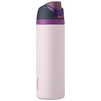 FreeSip Insulated Stainless Steel Water Bottle with Straw for Sports and Travel, BPA-Free, 32oz, Dreamy Field