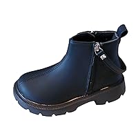 High Boots And Winter Children Boots For Boys And Girls Flat Soles Thick Soles Non Slip Solid Girls Christmas Boots