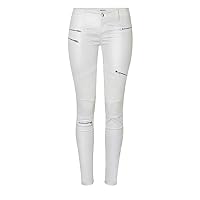 Women High Waist PU Leather Leggings Pants Elastic Skinny Faux Leather Tights Ladies Slim Sexy Trouser Plus Size