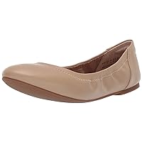 Amazon Essentials Women's Belice Ballet Flat, Beige, 9.5