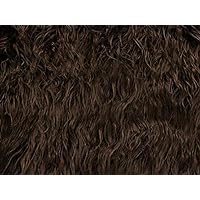 Faux Fur Long Pile Mongolian Sheep Chocolate Fabric / 64
