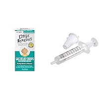 Little Remedies Gas Relief Drops, 1 fl oz & EZY DOSE Kids Oral Syringe, 10 mL Bundle