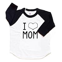 I Heart Mom Tee Kids Trendy New Gift I Love Mom Shirt Baby/Toddler Girl or Boy Mother's Day t Shirt