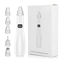 Blackhead Remover Pore Vacuum,Newest Upgraded USB Rechargeable Facial Pore Cleaner， Blackhead Removal Probes Black Head Extractions Tool for Women & Men