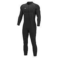 Hevto Men Wetsuits 3/2mm and 5/4 mm Neoprene Wet Suit Back Front Zip in Cold Water for Surfing Swimming Diving