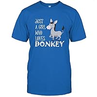 Just A Girl Who Loves Donkeys T Shirt Funny Donkey Gifts