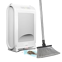 EyeVac Pro Touchless Vacuum Automatic Dustpan - Ultra Fast & Powerful - Great for Sweeping Salon Pet Hair Food Dirt Kitchen, Corded Canister Vacuum, Bagless, Automatic Sensors, 1400 Watt (White)