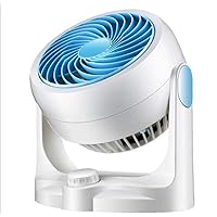 Quiet Air Circulator Fan, Portable Desk Fan Turboforce High Velocity Table Fan Office Home Cooling Fan-White 11 9 7 Inch
