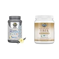 Organic Vegan Sport Protein, Fiber Supplement - Probiotics, BCAAs, Antioxidants, 30g Protein, 15 Superfoods