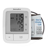 HoMedics Automatic Arm Blood Pressure Monitor, Clinically Proven Accurate, Quick and Comfortable Readings, 60 Memories, One-Size Arm Cuff Fits Most, Excessive Body Motion Detector