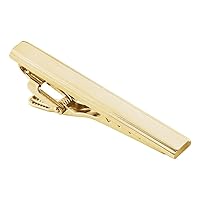 925 Sterling Silver 50x6.5mm 14kt Yellow Gold Plated Tie Bar Jewelry Gifts for Men