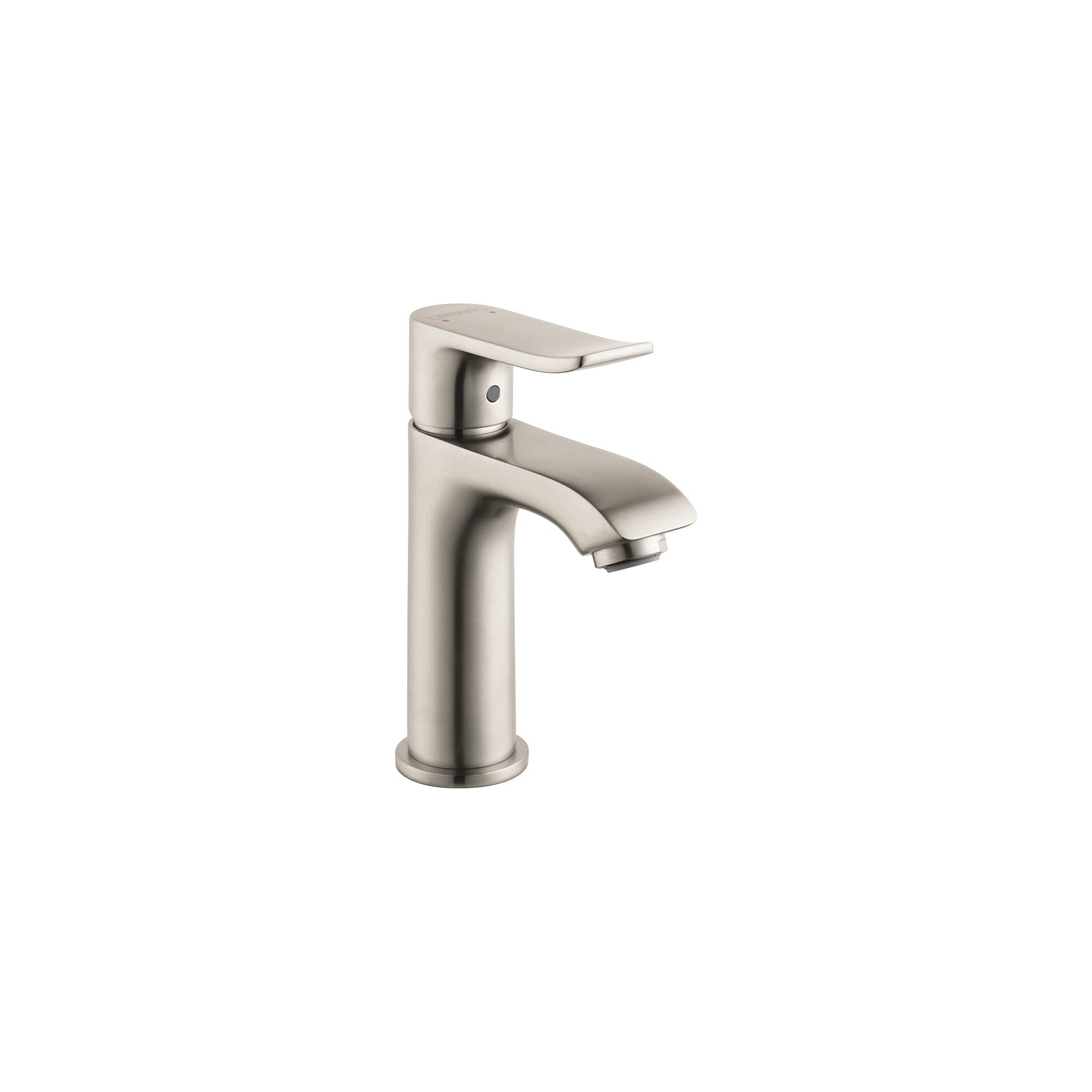 hansgrohe Metris Modern Upgrade Easy Install 1-Handle 1 6-inch Tall Bathroom Sink Faucet in Brushed Nickel, 31088821
