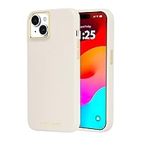 Case-Mate iPhone 15 Plus Case - Silicone Beige [12ft Drop Protection] [Compatible with MagSafe] Magnetic Cover with Soft Silicone Material for iPhone 15 Plus 6.7