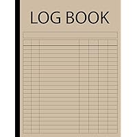 Log Book: Large Multipurpose 7 Column Tracker. Blank Headings to complete. Use to record Vehicle Mileage, Accounts, Inventory, Payments, Activities, Expenses and More (Sand)