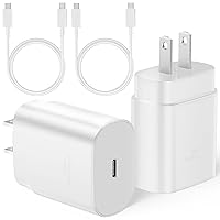 Type C Charger Fast Charging for iPhone 15,2Pack 30W Phone Super Fast Charger Block with 6.6Ft USB C Charger Cable Compatible with iPhone 15 Plus/15 Pro/15 Pro Max/Samsung Galaxy S24 Ultra/S23/S22/S21