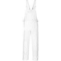 Portwest S810 Bolton Painters Bib Cotton Overalls White, 3X-Large