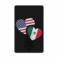 Mexico US Flag USB Drive Credit Card Design USB Flash Drive U Disk Thumb Drive