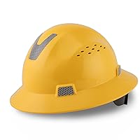 Full Brim Hard Hat Safety Helmet Vented ANSI Z89.1 Approved OSHA Hard Hats Construction Men Women Adult