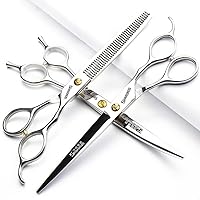 7/7.5 Inch Hair Hairdressing Scissors Barber Scissors Hairdressing Cutting Tools Straight Thinning Scissors