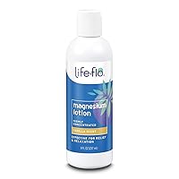 Life-flo Magnesium Lotion, Vanilla Scent - Relief and Relaxation with Magnesium Chloride from The Zechstein Seabed - Dermatologist Tested, Hypoallergenic, 60-Day Guarantee, Not Tested on Animals, 8oz