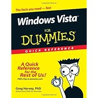 Windows Vista For Dummies Quick Reference Windows Vista For Dummies Quick Reference Paperback Plastic Comb