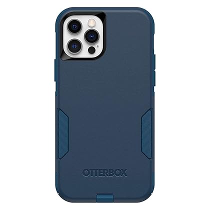OtterBox IPhone 12 & IPhone 12 Pro Commuter Series Case - BESPOKE WAY (BLAZER BLUE/STORMY SEAS BLUE), Slim & Tough, Pocket-Friendly, with Port Protection