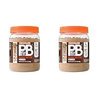 All-Natural Chocolate Peanut Butter Powder, Extra Chocolatey Powdered Peanut Spread from Real Roasted Pressed Peanuts and Cocoa, 6g of Protein 7% DV (30 oz.) (Pack of 2)