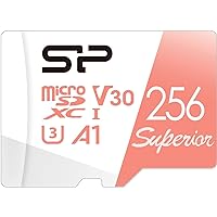 Silicon Power 256GB Micro SD Card U3 Nintendo-Switch Compatible, SDXC microsdxc High Speed MicroSD Memory Card with Adapter
