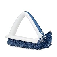 2-in-1 Grout & Corner Scrubber Brush Tool – Cleaning Brush, Showers, Grout, Shower Door Tracks, Bathroom Tile & Bathtub