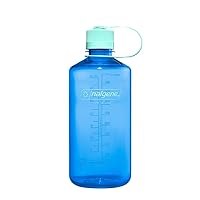 Nalgene Water Bottle - Lightweight Sustain Tritan BPA-Free Shatterproof Bottle for Backpacking, Hiking, Gym, 32 OZ, Narrow Mouth, Cornflower Blue