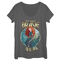 Disney Princesses as Brave as Women's Short Sleeve Tee Shirt