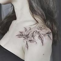 2 Photos Of Fruit Juice Vegetable Herbal Temporary Tattoo Fake Tattoo Stickers On Collarbone Shoulders Sexy Waterproof For Women Lasting For Two Weeks