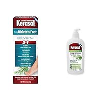 Kerasal Athlete's Foot 0.42oz Gel & 12oz Daily Defense Foot Wash Bundle