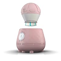 TAO Clean Ona Diamond Orbital Facial Brush and Cleansing Station, Electric Face Cleansing Brush with Ergonomic Handle, Dual Speed Settings, Mauve