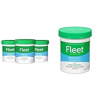 Fleet Laxative Glycerin Suppositories for Constipation, 50 Count, 3 Pack and 1 Jar Aloe Vera, 50 Count