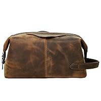Leather Casual Men's Handbag With Large Capacity Leather Men's Storage Bag