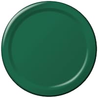 Creative Converting Touch of Color 24 Count Paper Dessert Plates, Hunter Green