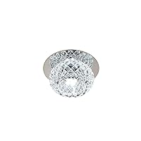 Qiangcui 5W 220V Modern LED Crystal Ceiling Light,Mini Chandelier Crystal Ceiling Lamp,Suit for Foyer Hallway Entryway Bedroom Kitchen//22 (Color : White Light)