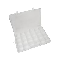 24 Compartment Grid Plastic Storage Container Box Bead Gem Diamond Stone Jewelry Making Organization Tool