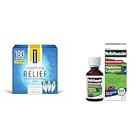 Preparation H Hemorrhoid Treatment Soothing Relief Cleansing and Cooling Wipes 60 Count Pack of 3 and Robitussin Maximum Strength Nighttime Cough DM Max Adult Formula Berry Flavor 8 Fl Oz Bottle