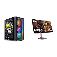 Skytech Gaming Nebula Gaming PC Desktop – AMD Ryzen 5 3600 3.6 GHz, NVIDIA GTX 1650 & Nitro by Acer 27