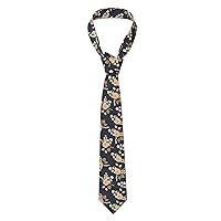 Skull Skeleton Print Men'S Novelty Necktie Ties With Unique Wedding, Business,Party Gifts Every Outfit