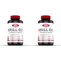 Antarctic Krill Oil, 1000mg Caps with Astaxanthin, Omega-3, EPA, DHA, Immune, Joint & Brain Support, 60 Softgels (Pack of 2)