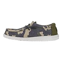 Hey Dude Men's Wally Washed Camo | Men's Shoes | Men Slip-on Loafers | Comfortable & Light-Weight