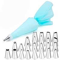 12/24 pcs set Cream Nozzles Pastry Tools Accessories For Cake Decorating Pastry Bag Kitchen Bakery Confectionery equipment (blue, 24 piping tips)
