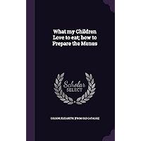 What my Children Love to eat; how to Prepare the Menus What my Children Love to eat; how to Prepare the Menus Hardcover Paperback