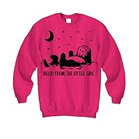 Cute Otter Sweatshirt for Women Men Heliconia Plus Size Pullover