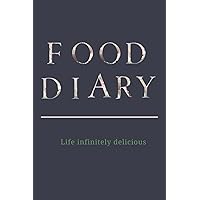 Food Diary Life infinitely delicious: Daily Food Intake Journal, Symptom Tracker, 6+ Months Undated