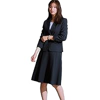 Nissen Women's Skirt Suit, Tuck Flare Skirt Suit (Tailored Jacket + Skirt with Pockets) (Classic Suit)
