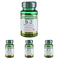 Nature's Bounty, Vitamin B-2, 100 mg, 100 Tablets (Pack of 4)